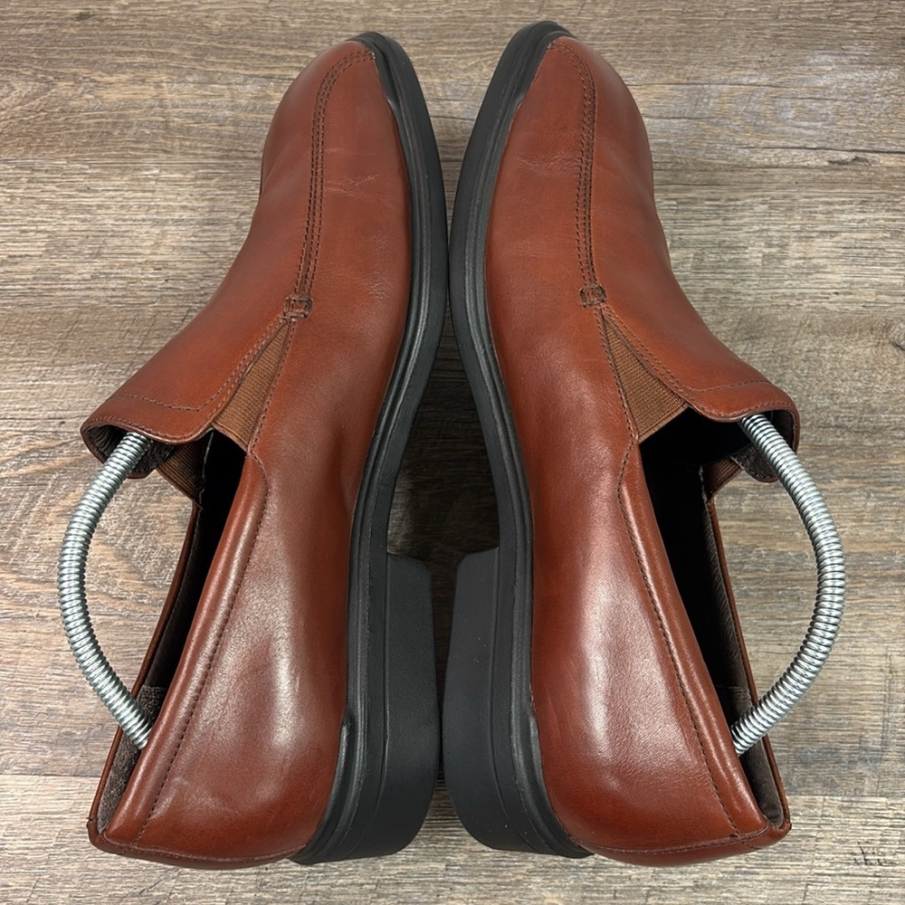 Rockport Men’s Brown Leather Slip On Loafers Size 13 - Picture 4 of 8